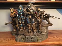 What are Halo Reach Noble Team Statue Figures